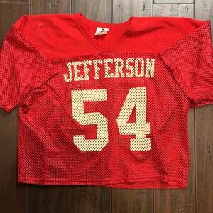 Jefferson Kids' Red Mesh Sports Jersey